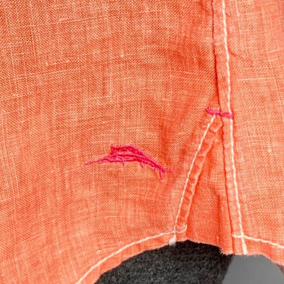 TOMMY BAHAMA Linen Button Down Long Sleeve Top - Picture 7 of 8